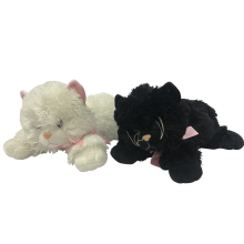 Plush Cat Black And White